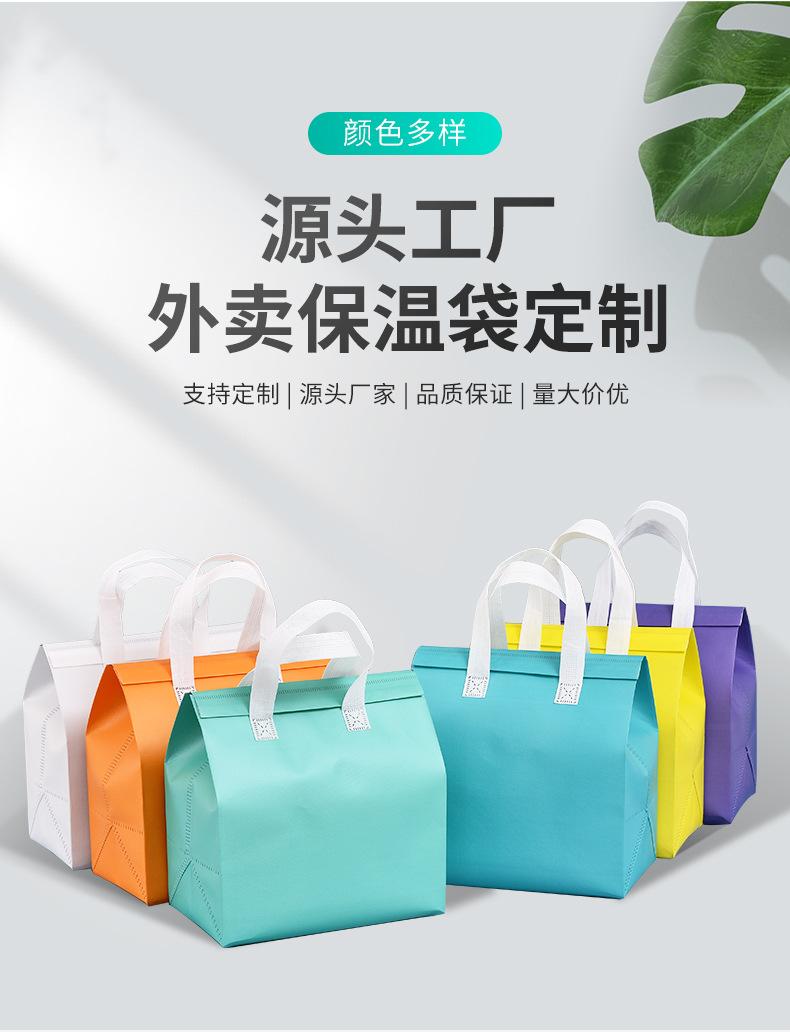 浙江省无纺布保温袋外卖袋